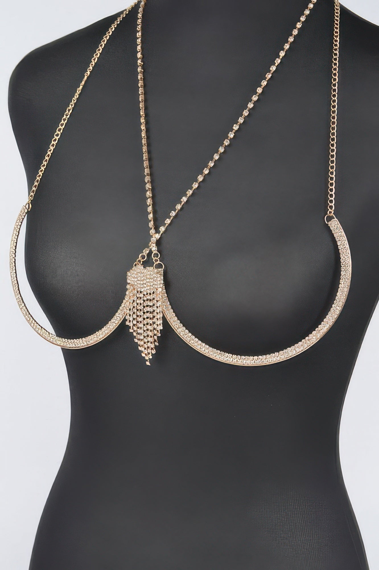 Rhinestone Bra Chain
