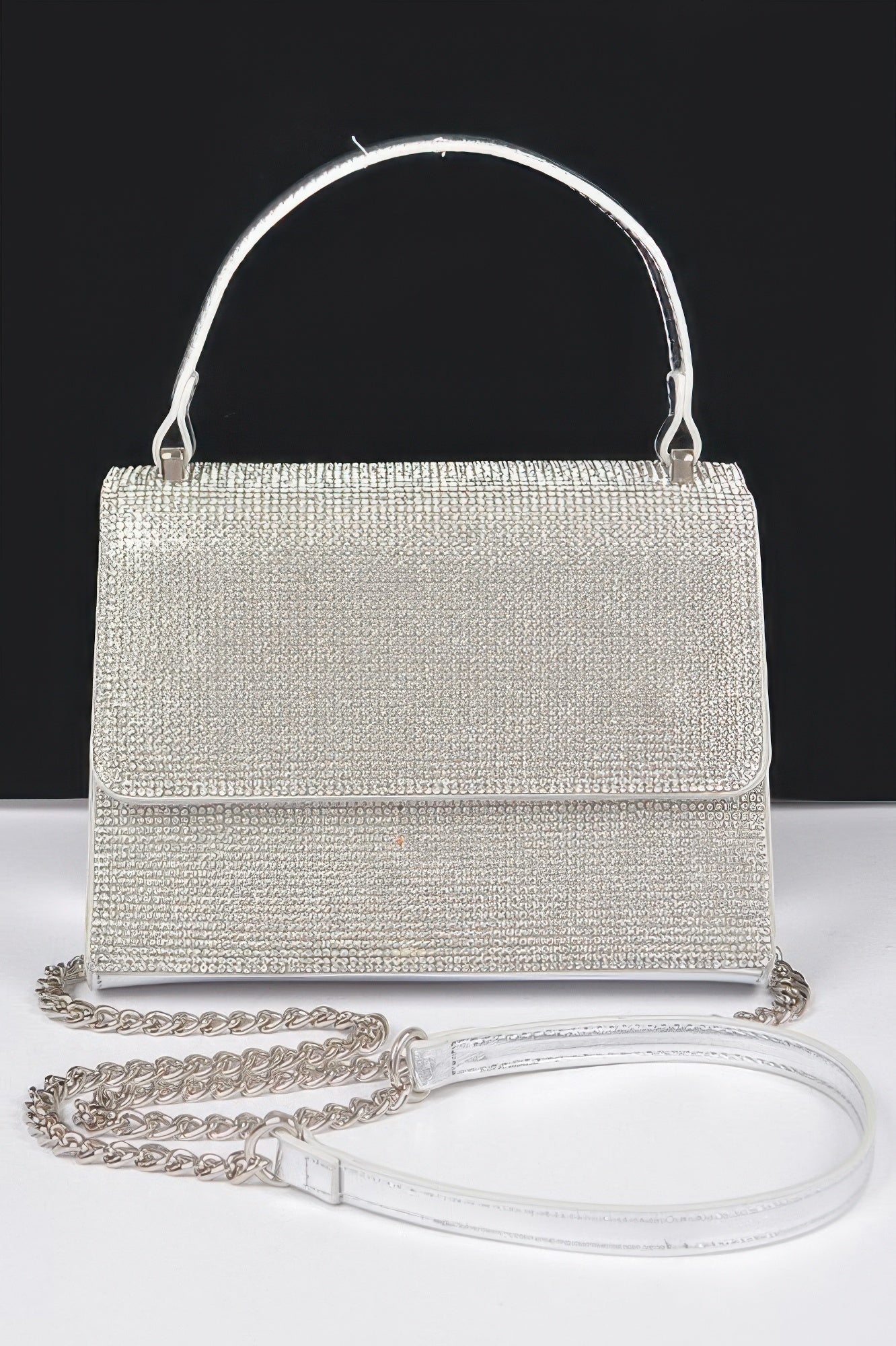 Rhinestone Top Handle Bag