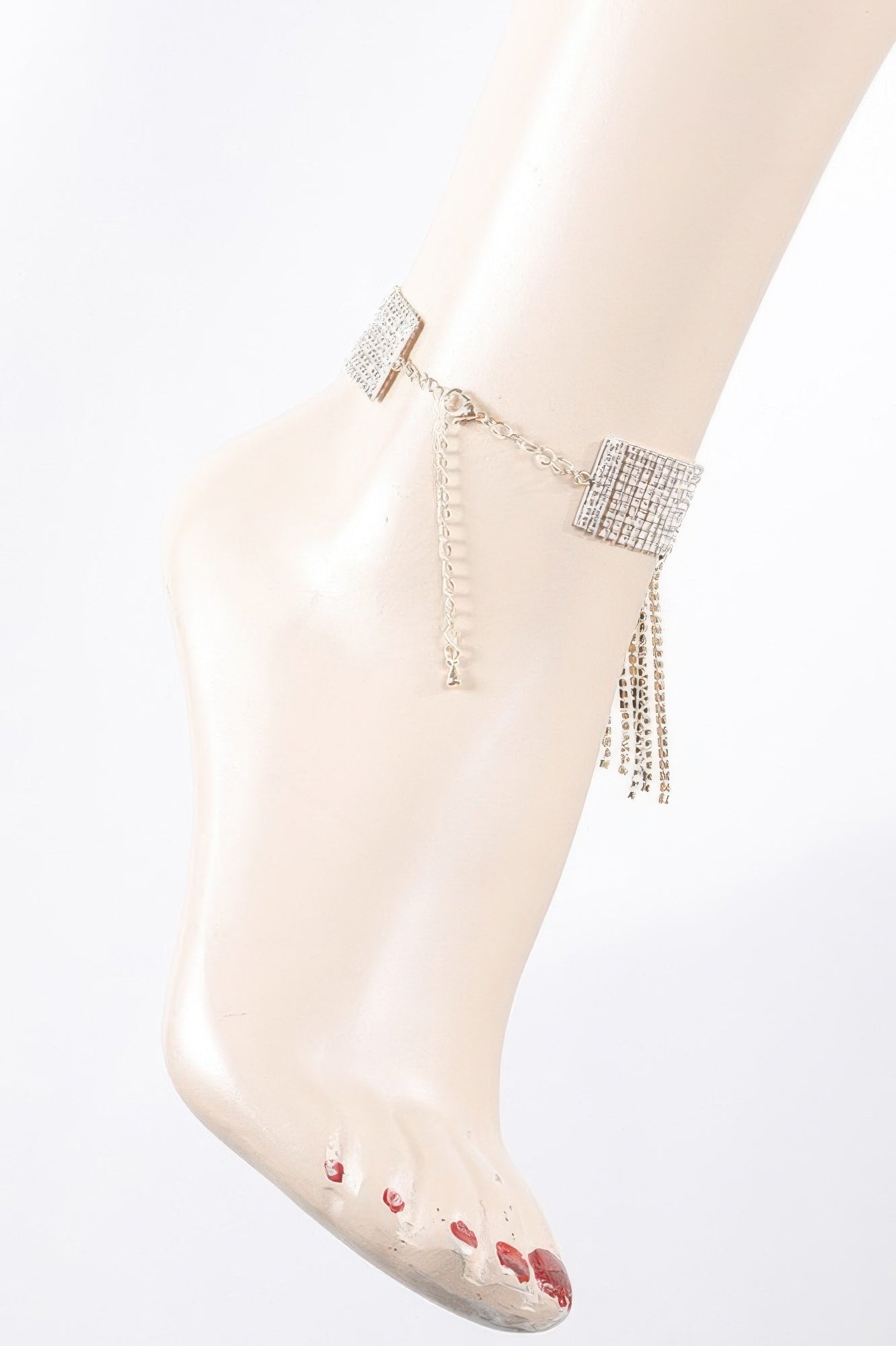 Jeweled Rhinestone Cuff Anklet