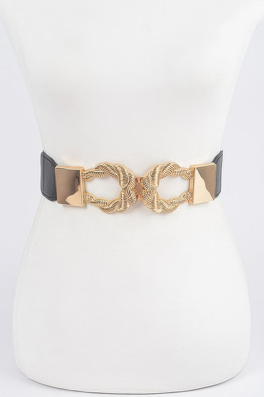 Twist Link Cuff Elastic Belt