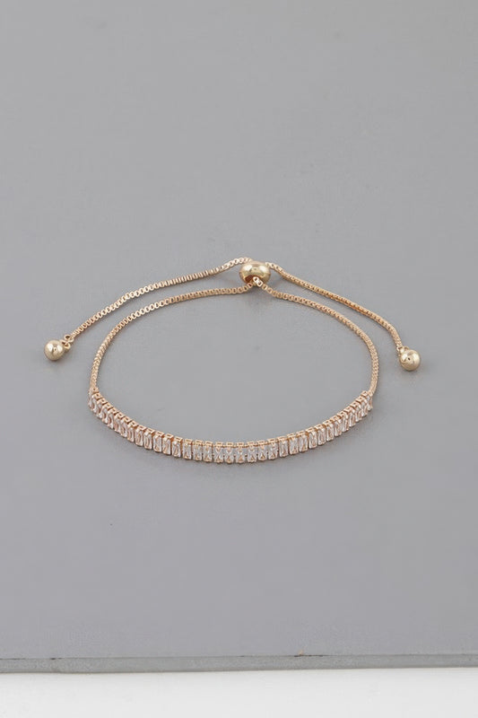 Classic Rhinestone Adjustable Bracelet