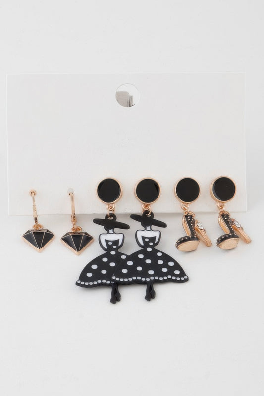 Multi Luxury Lady Earrings Set