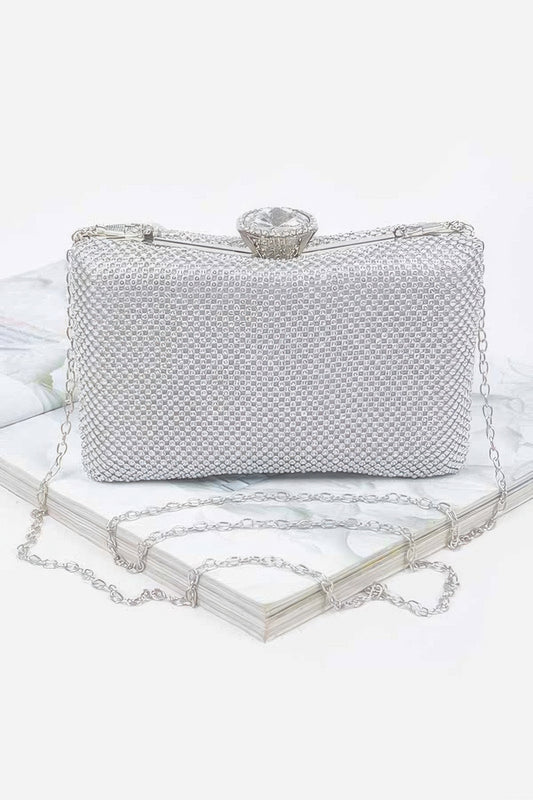 Rhinestone Hard Clutch