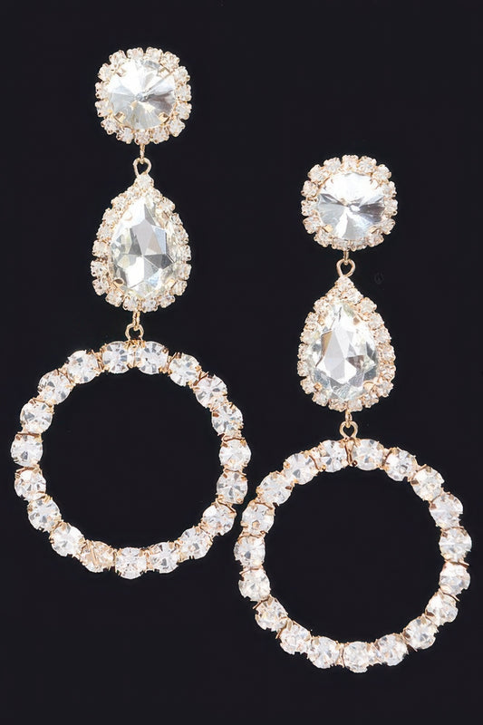 Rhinestone Dangle Earring