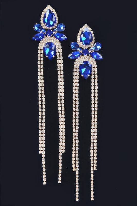 Rhinestone Fringe Earring