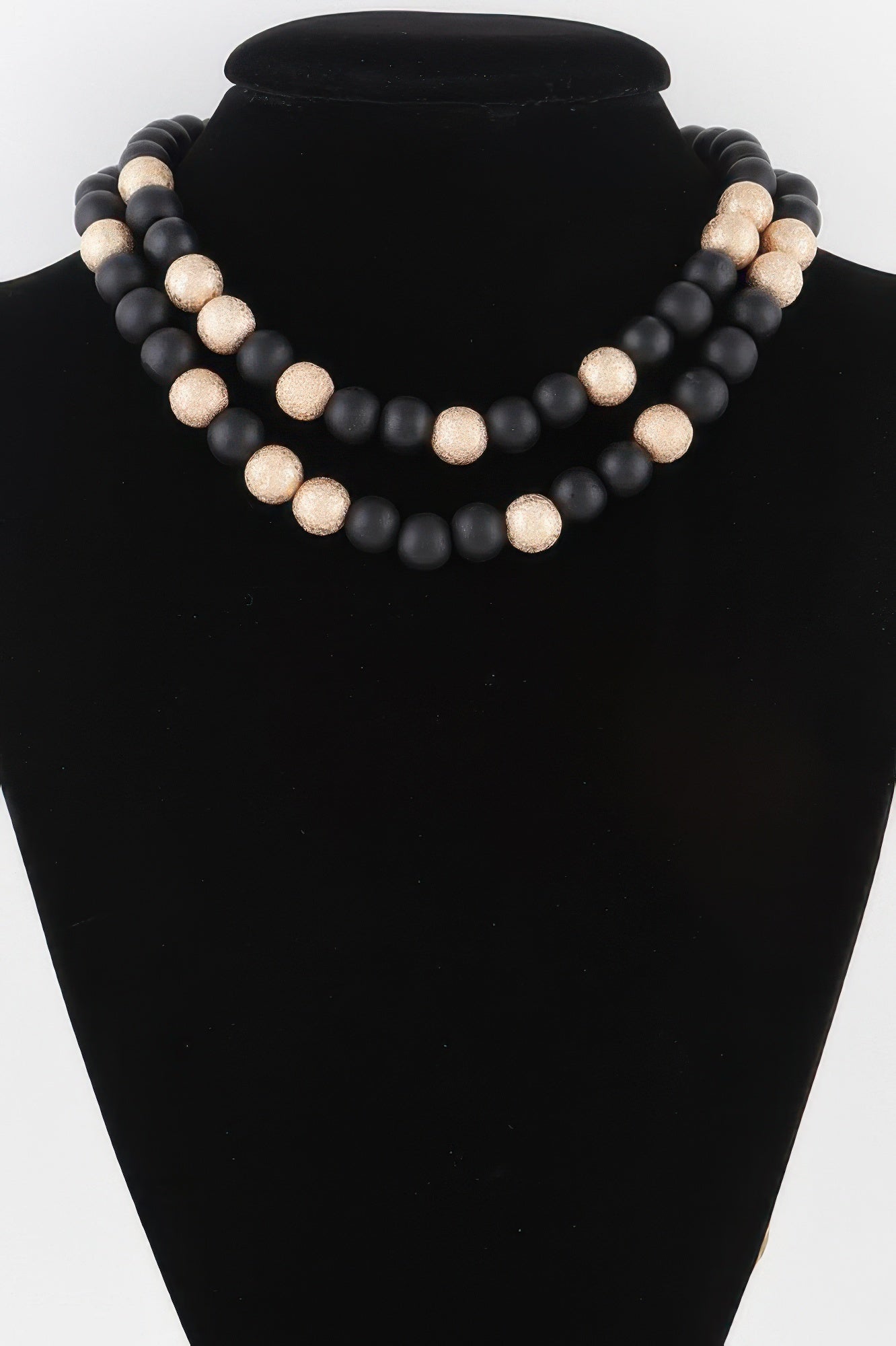 Two Toned Bead Necklace