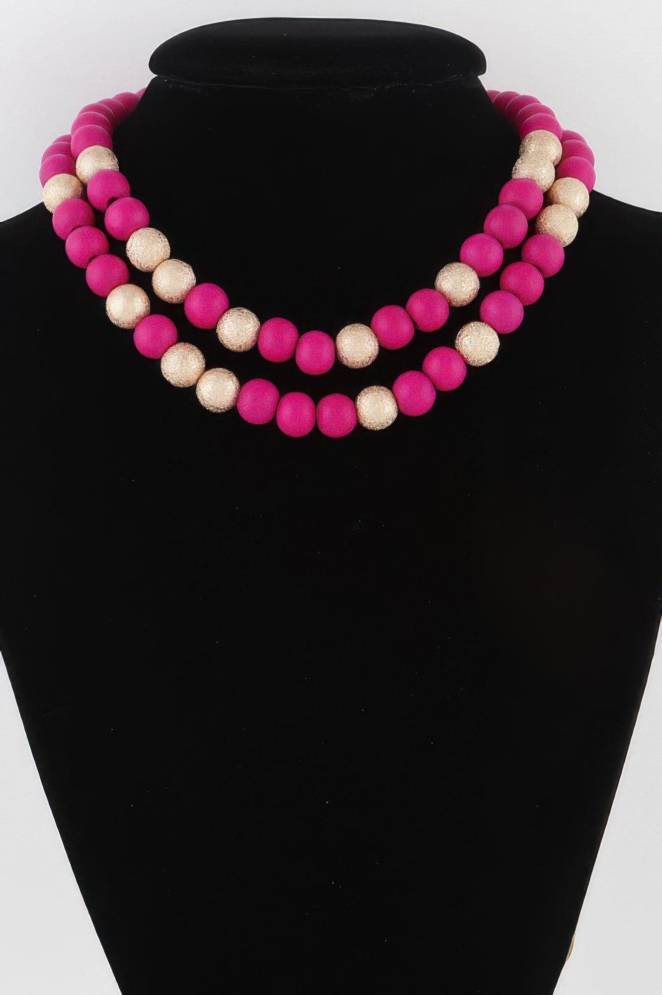 Two Toned Bead Necklace