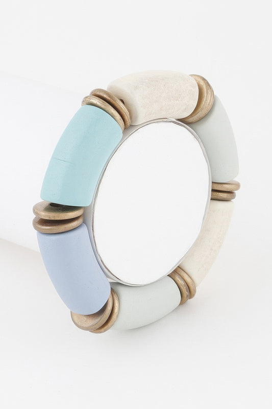 Pastel Tube Bead Bracelet