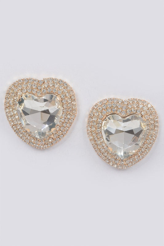 Rhinestone Stud Earring