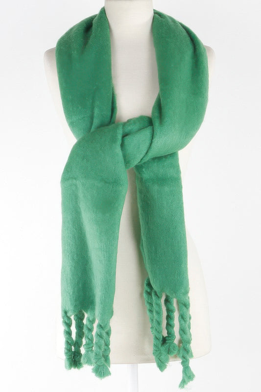 Soft Twisted Fringe Scarf