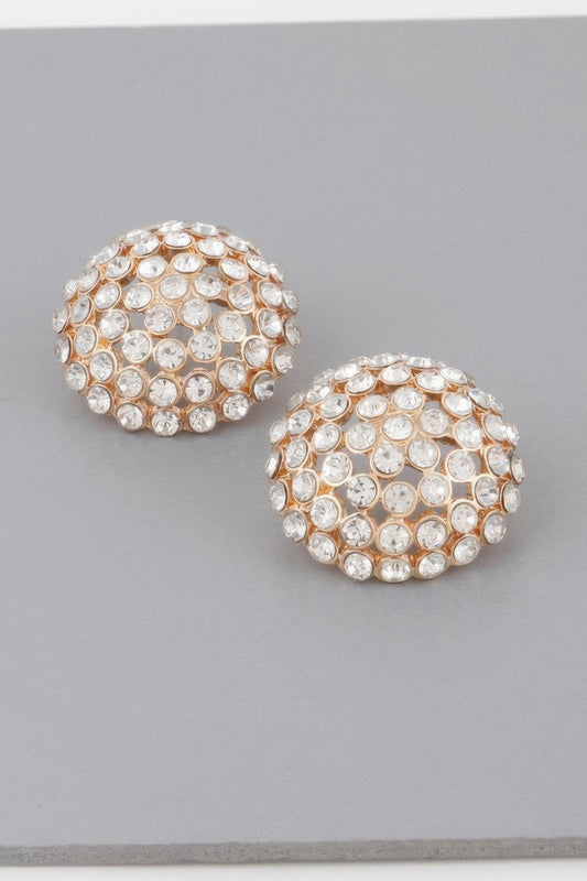 Rhinestone Stud Earrings