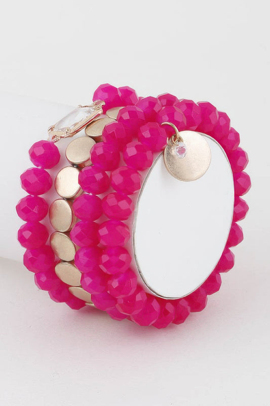 Multi Crystal Beaded Bracelet