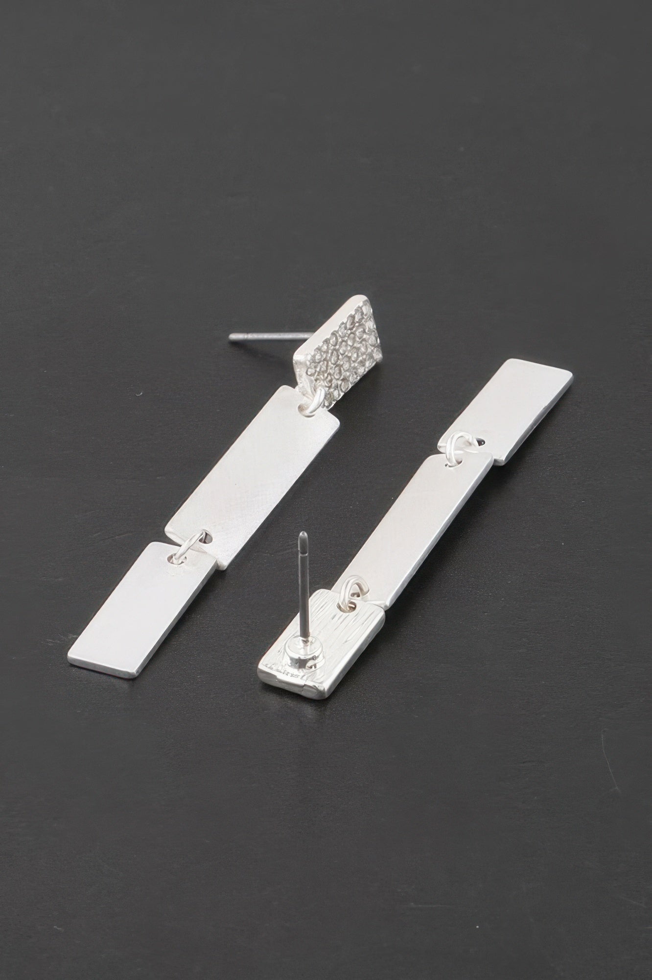 Jeweled Triple Bar Earrings