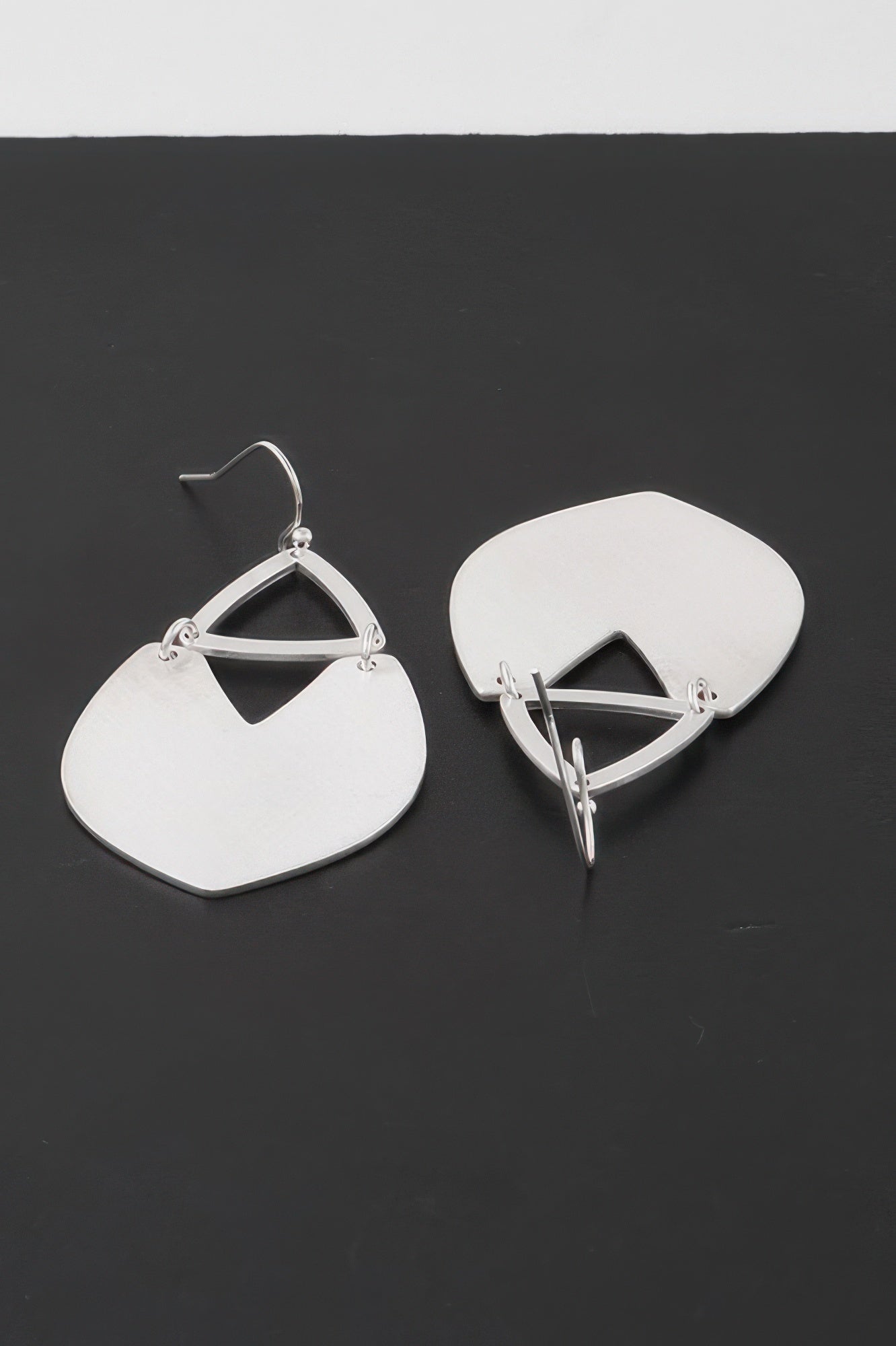 Geometric Fan Drop Earrings