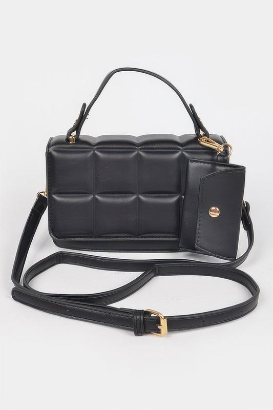 Quilted Top Handle Bag