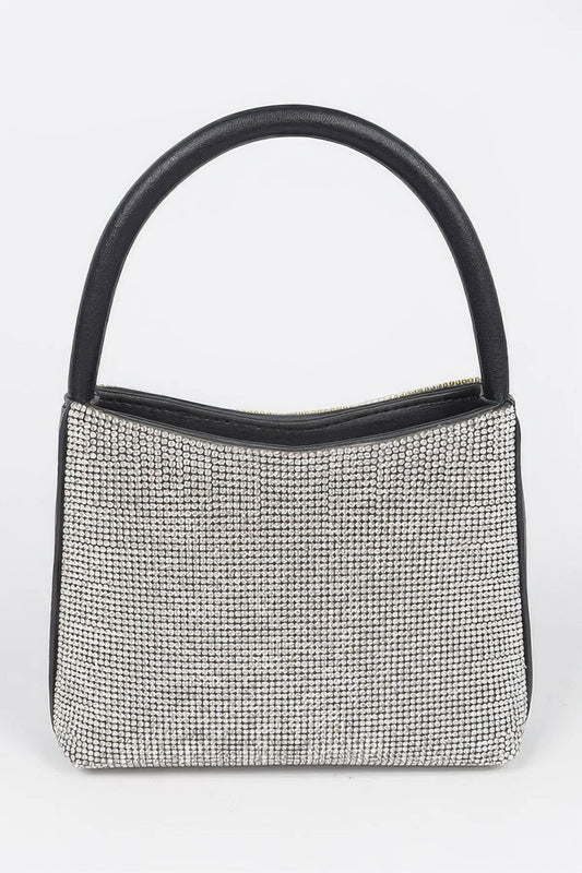 Rhinestone Top Handle Bag