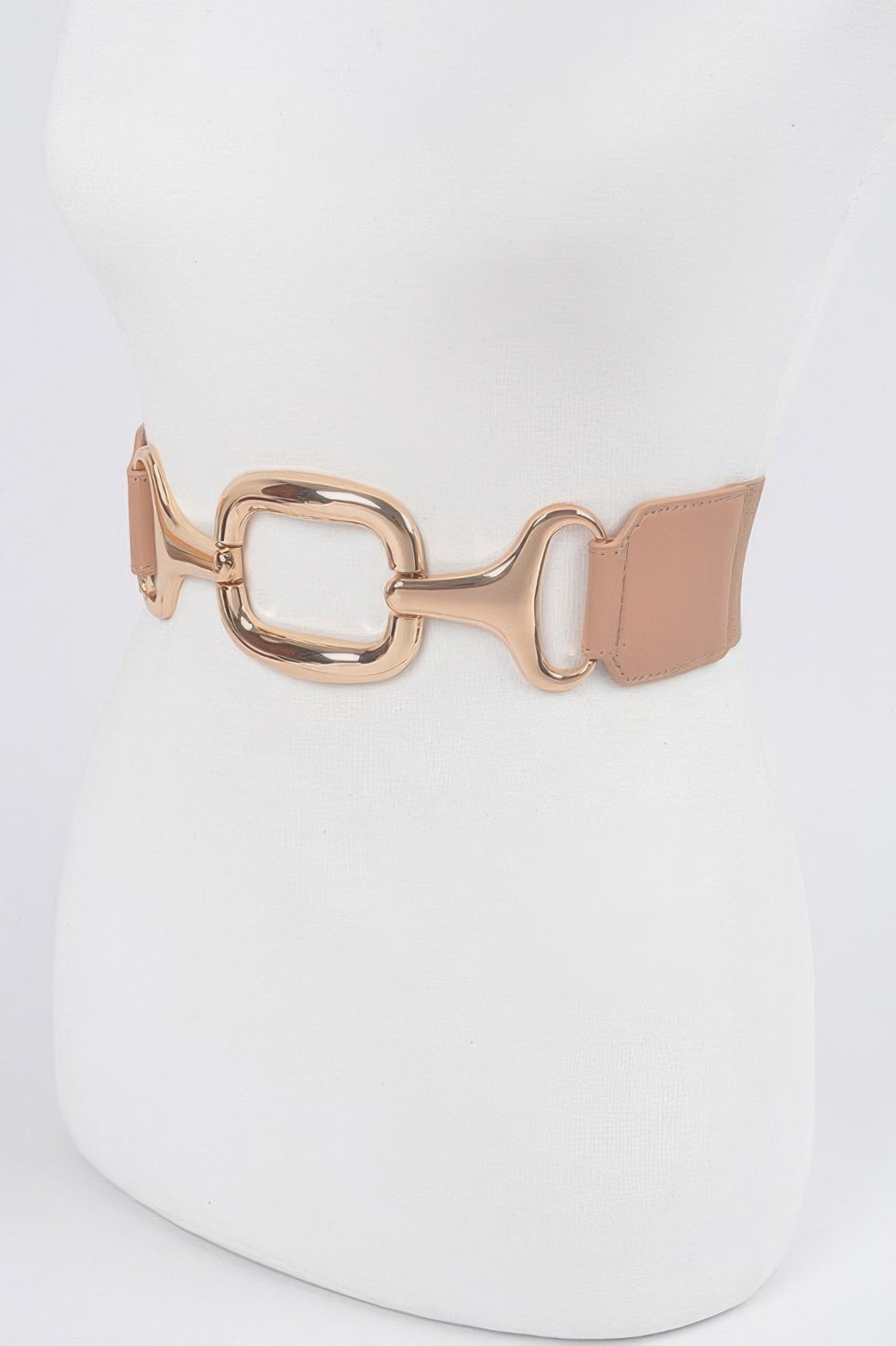 Multi Metal Buckle Stretch Plus Size Belt
