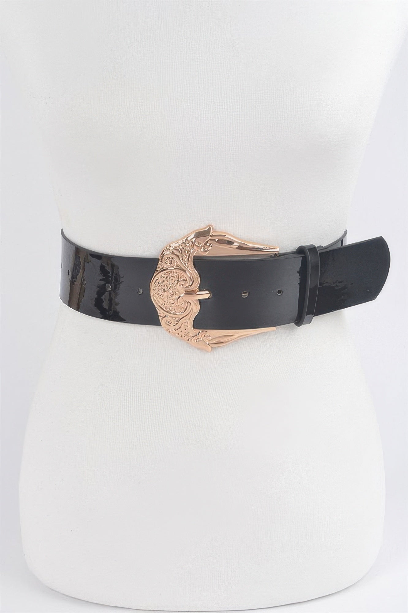 Metal Buckle Enamel Belt