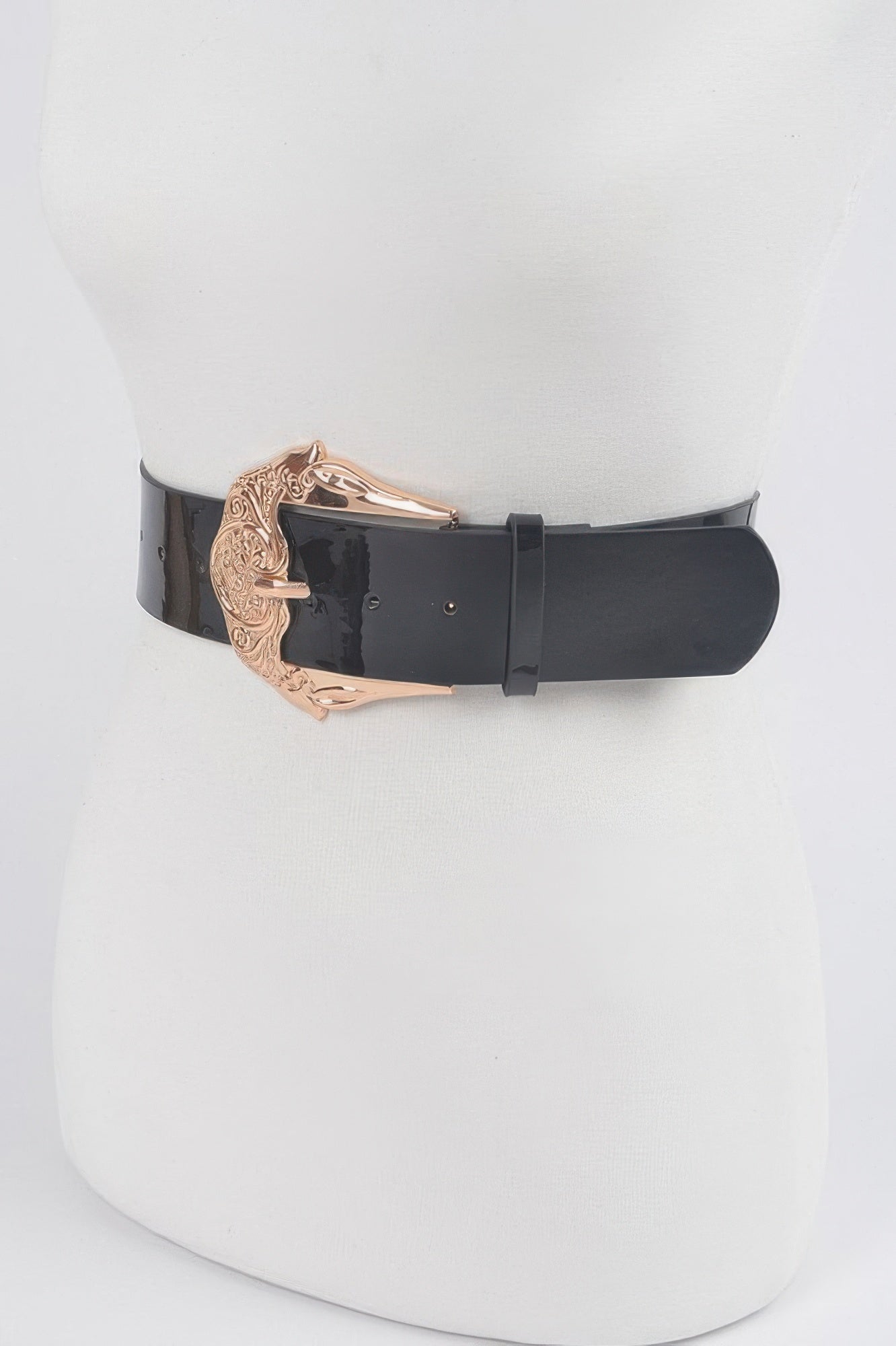 Metal Buckle Enamel Belt