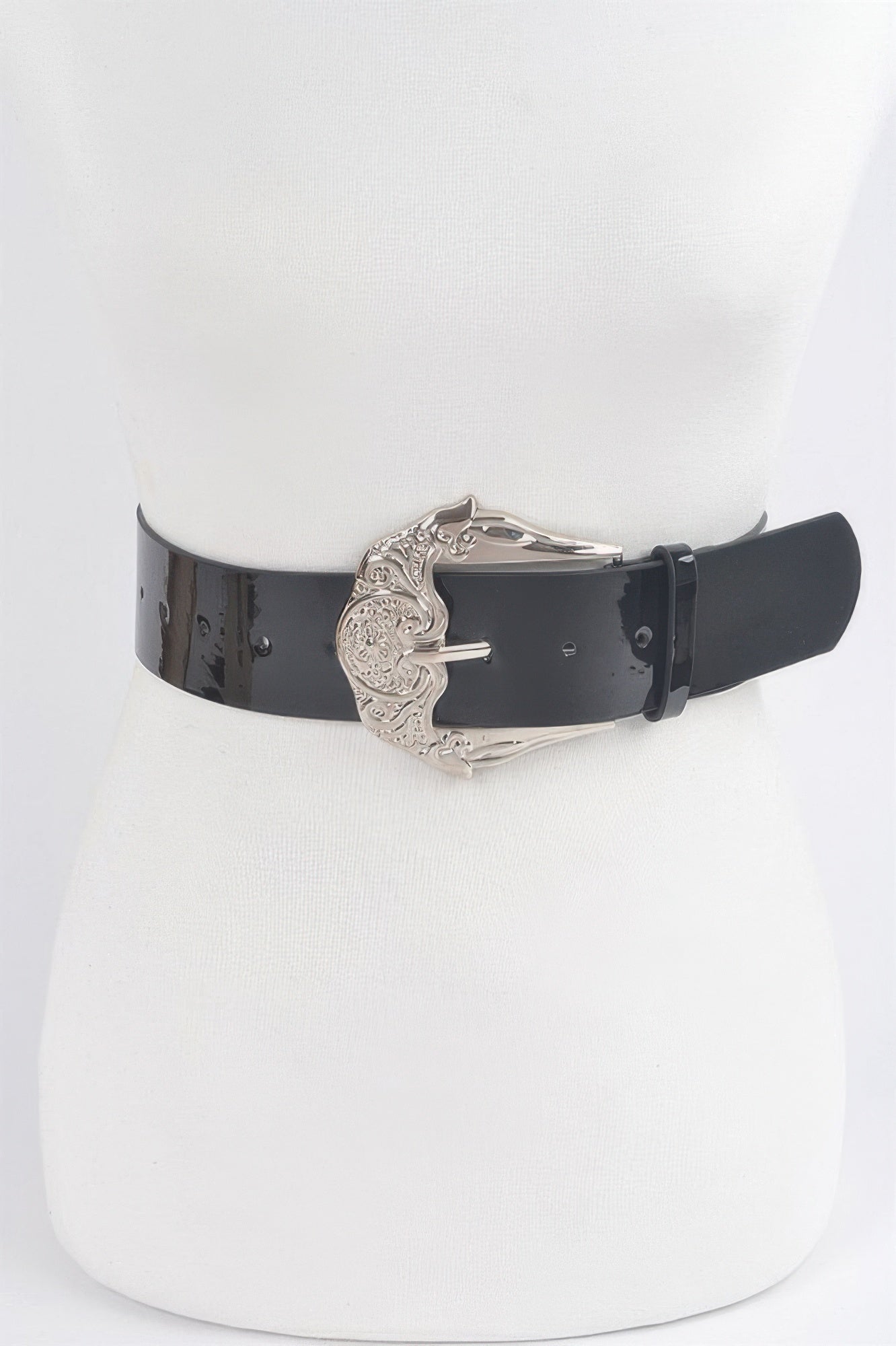 Metal Buckle Enamel Belt