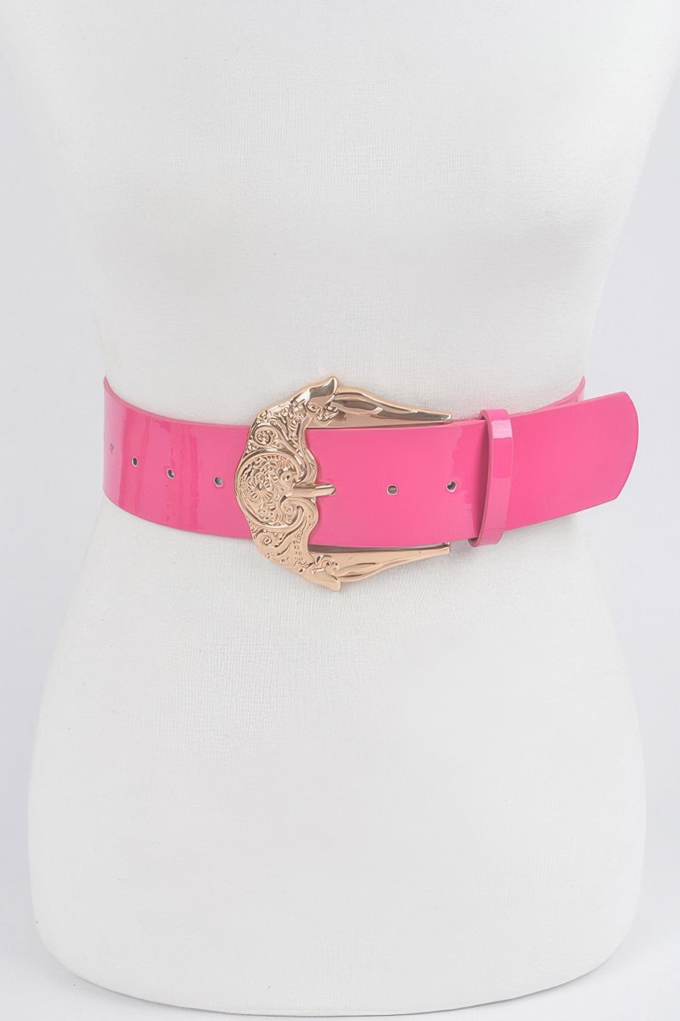Metal Buckle Enamel Belt