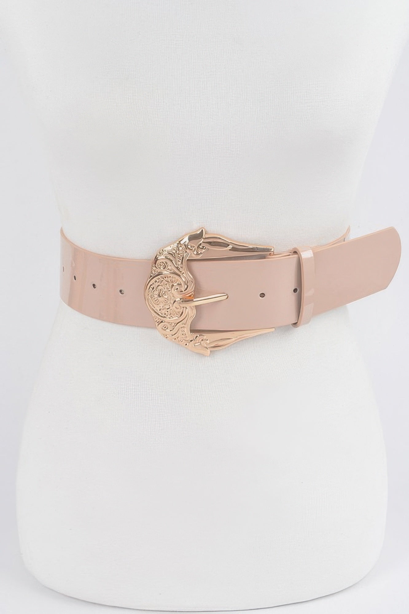 Metal Buckle Enamel Belt