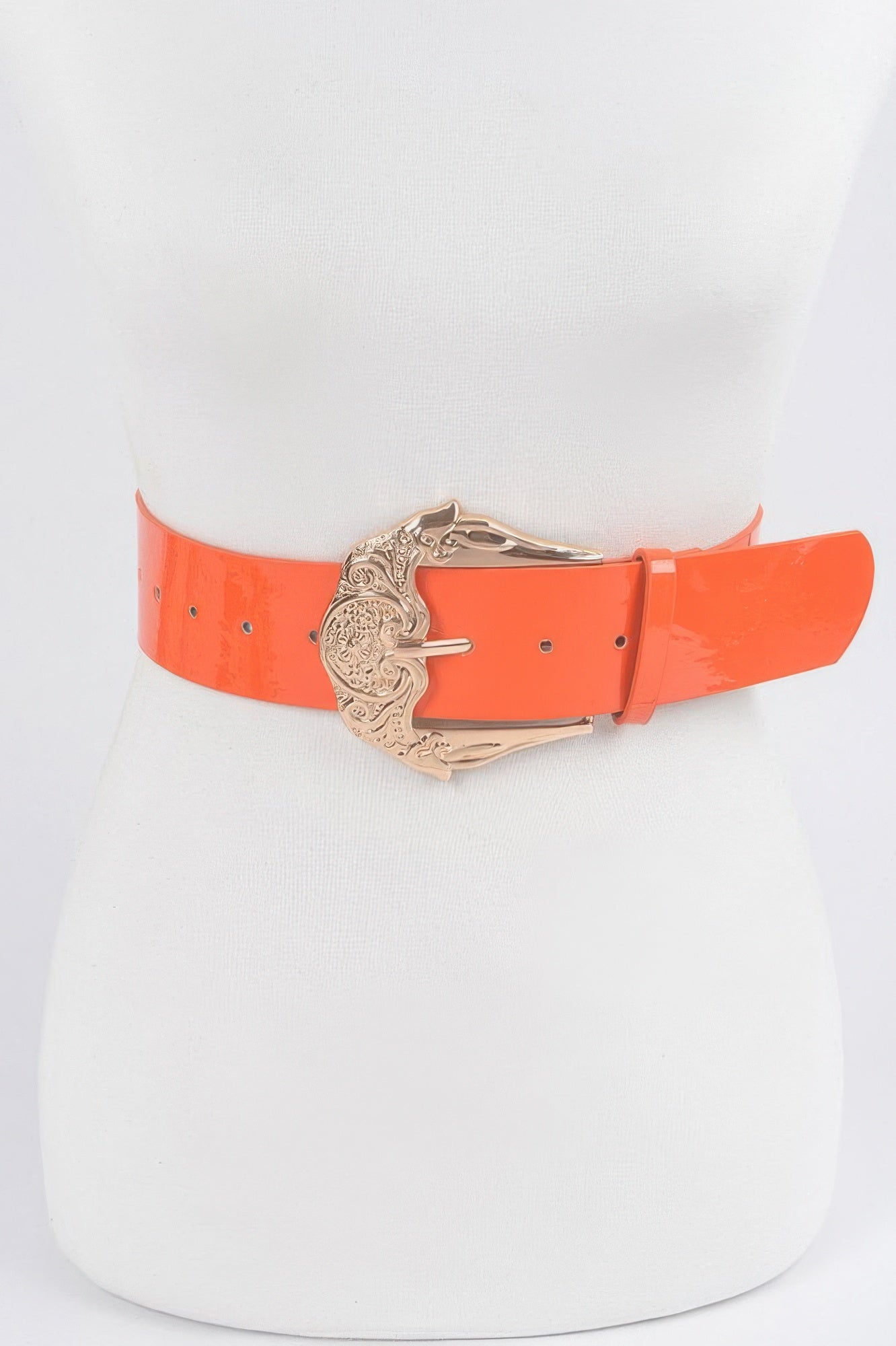 Metal Buckle Enamel Belt