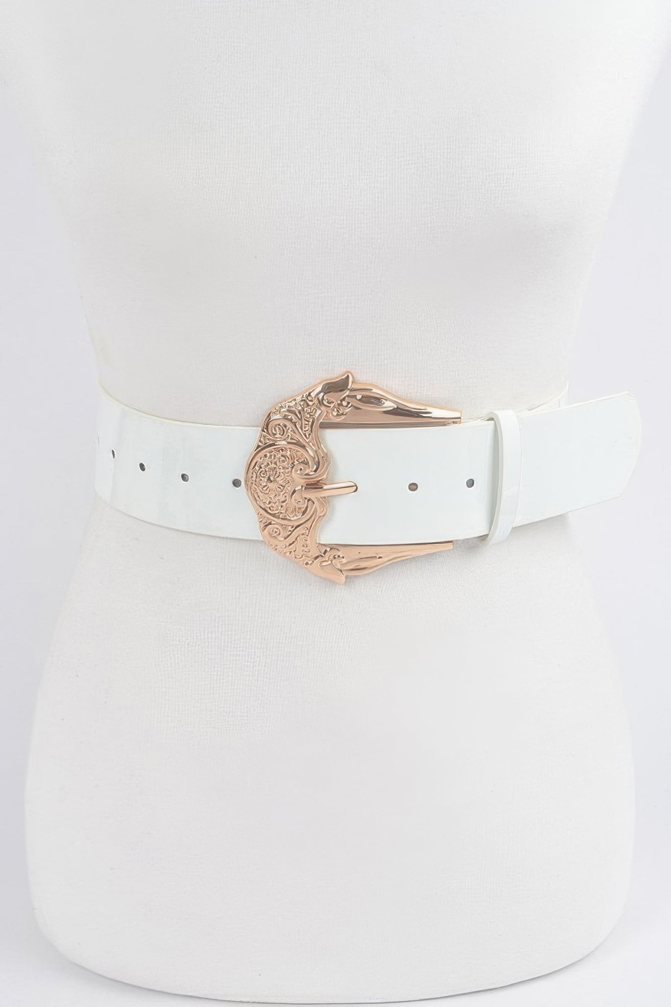 Metal Buckle Enamel Plus Size Belt