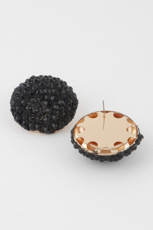 Jeweled Dome Stud Earrings