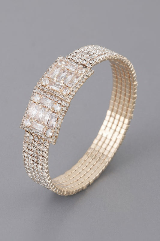 Crystal Block Bracelet