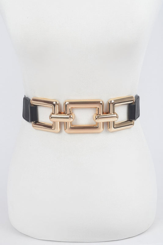 Oversized Metal Stretch Belt