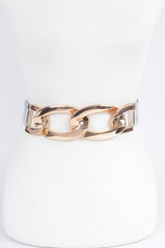 Oversized Chain Transparent Plus Size Belt
