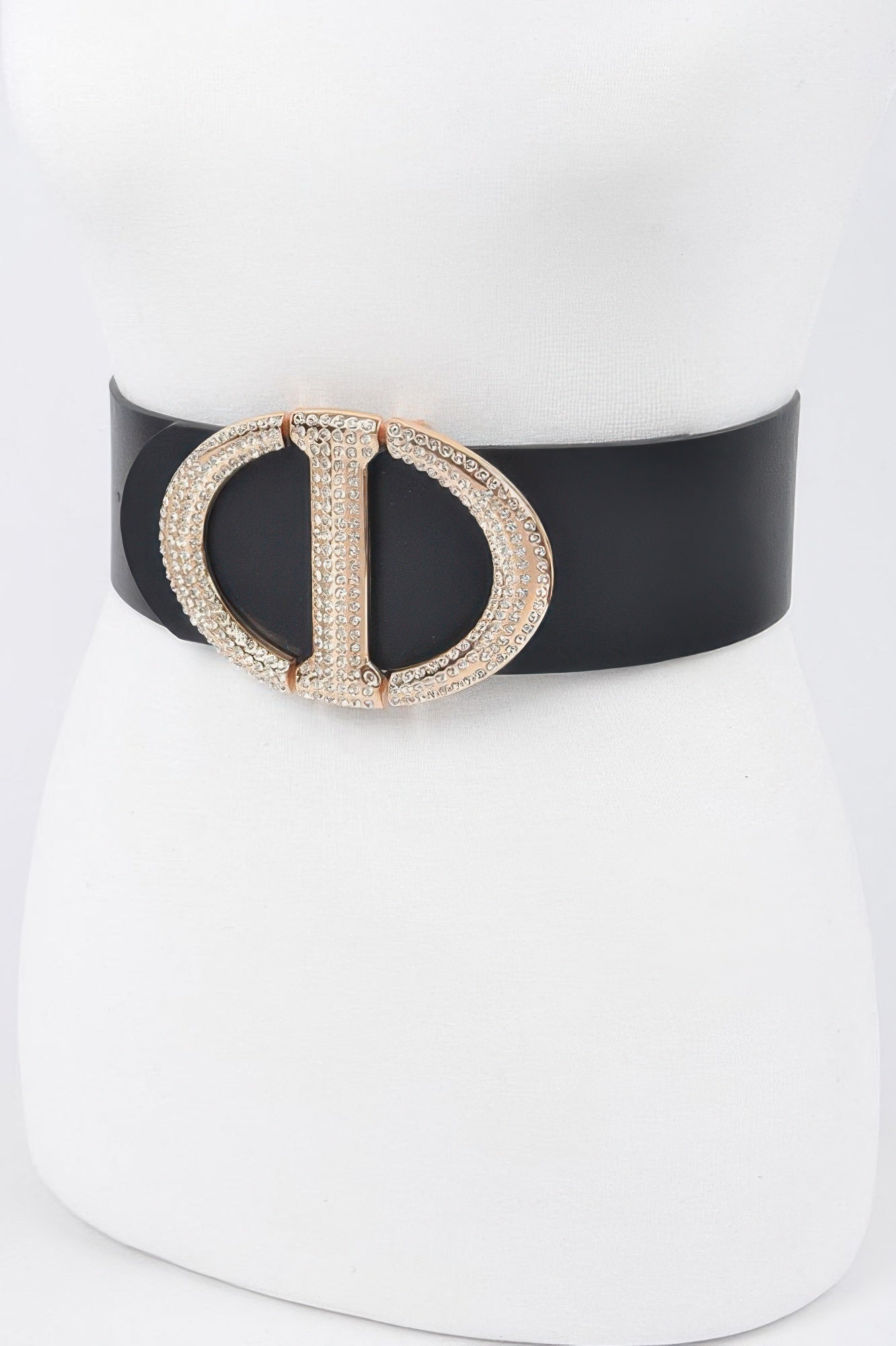 Rhinestone Buckle Plus Size Waist Belt
