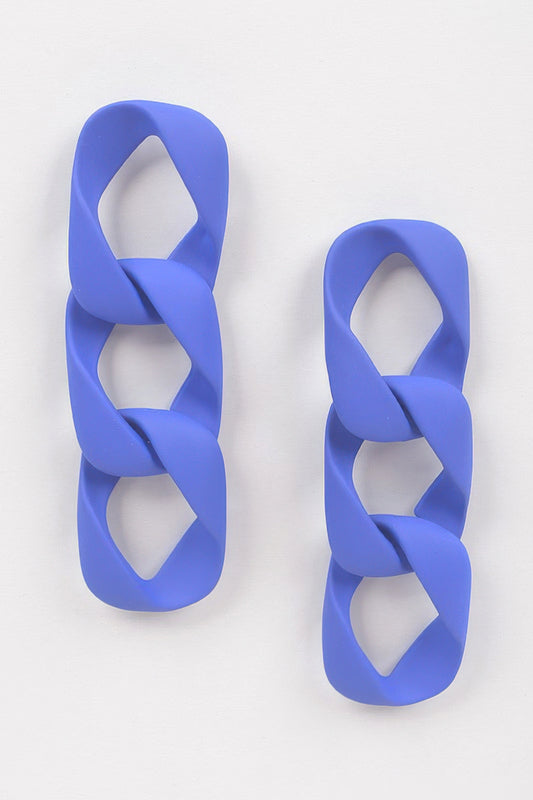 Vivid Color Chain Earring