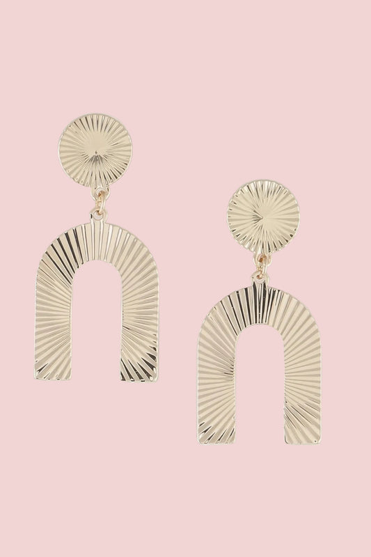 Vector Arch Earrings – Modern Geometric Statement Earrings - JEWELRY