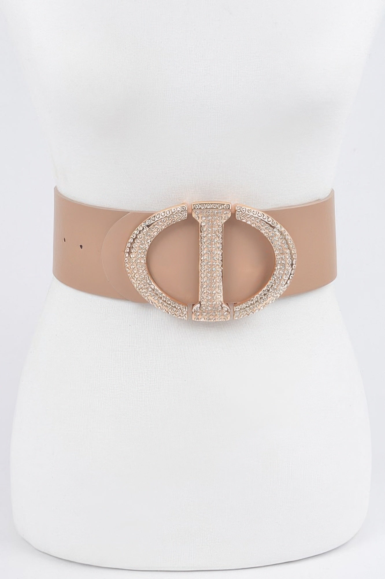 Rhinestone Buckle Waist Belt
