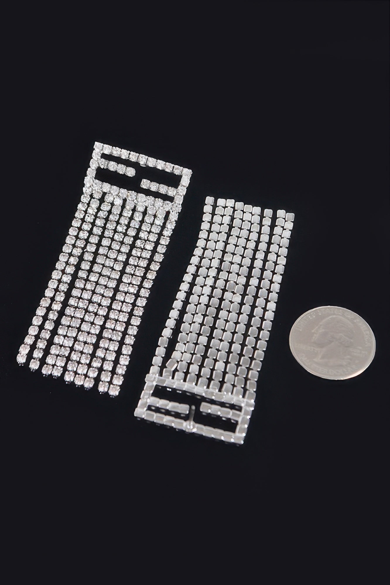 Rhinestone Fringe Earring
