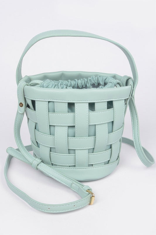Leather Cross Body Strap Clutch