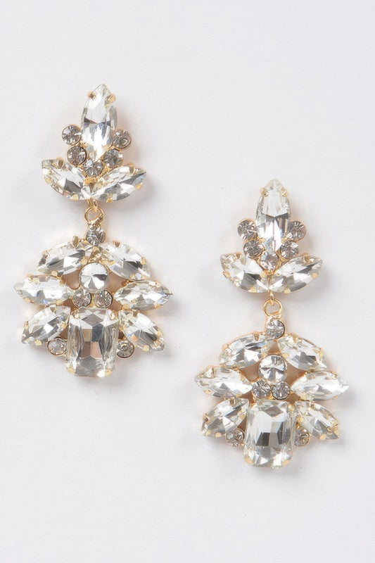 Multi Stone Party Earrings