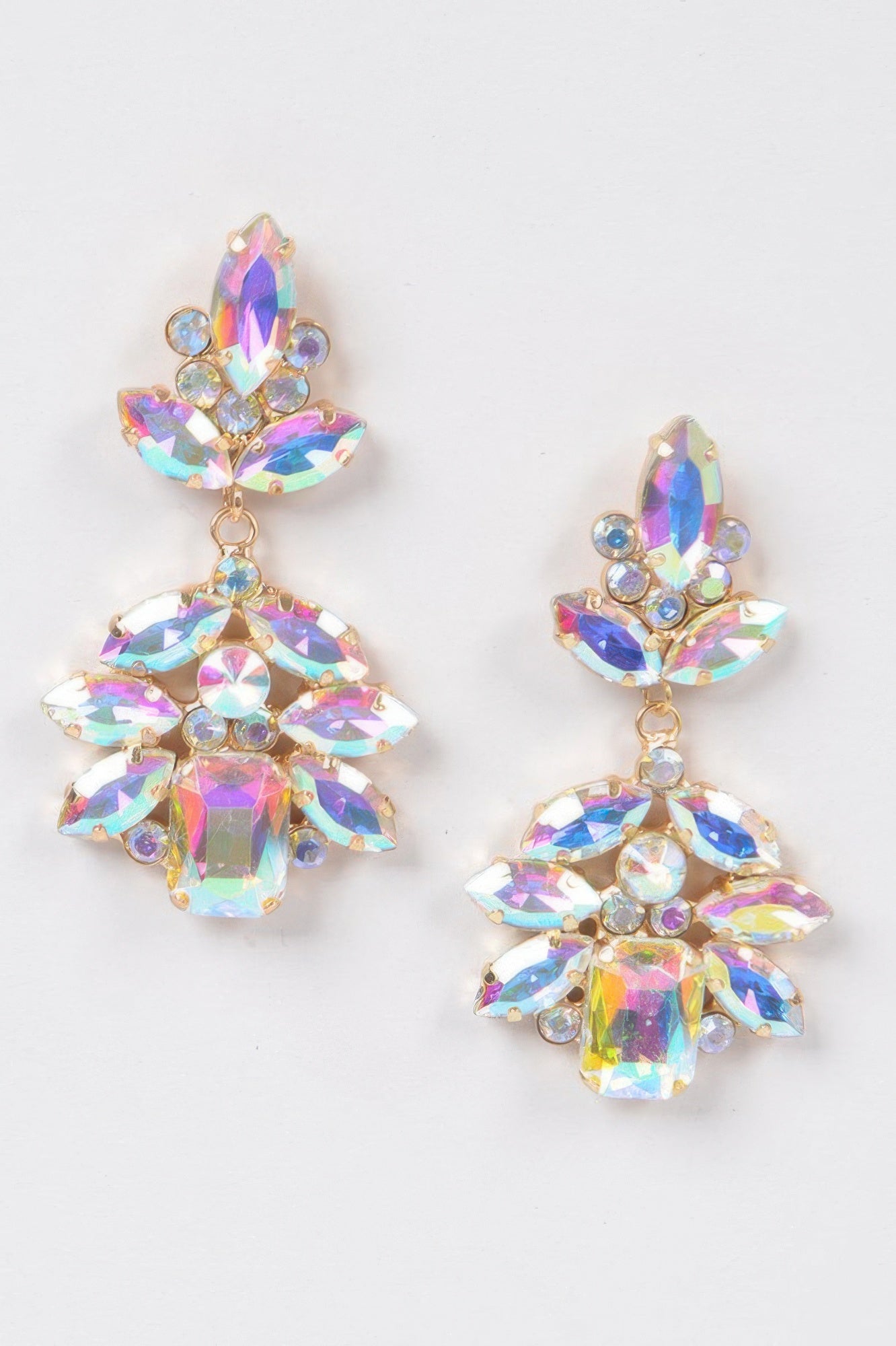 Multi Stone Party Earrings