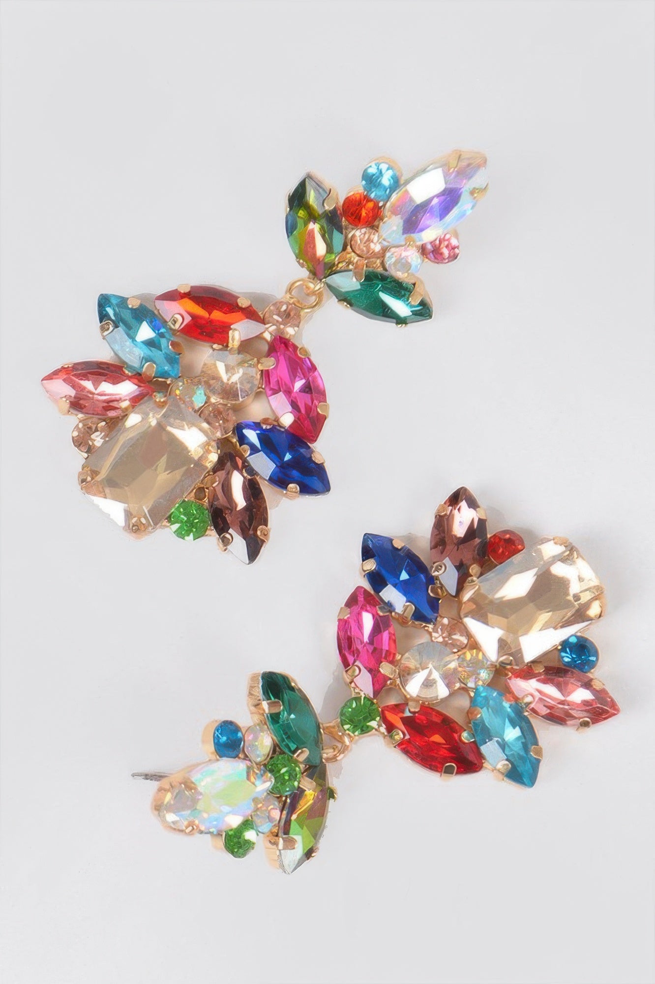 Multi Stone Party Earrings