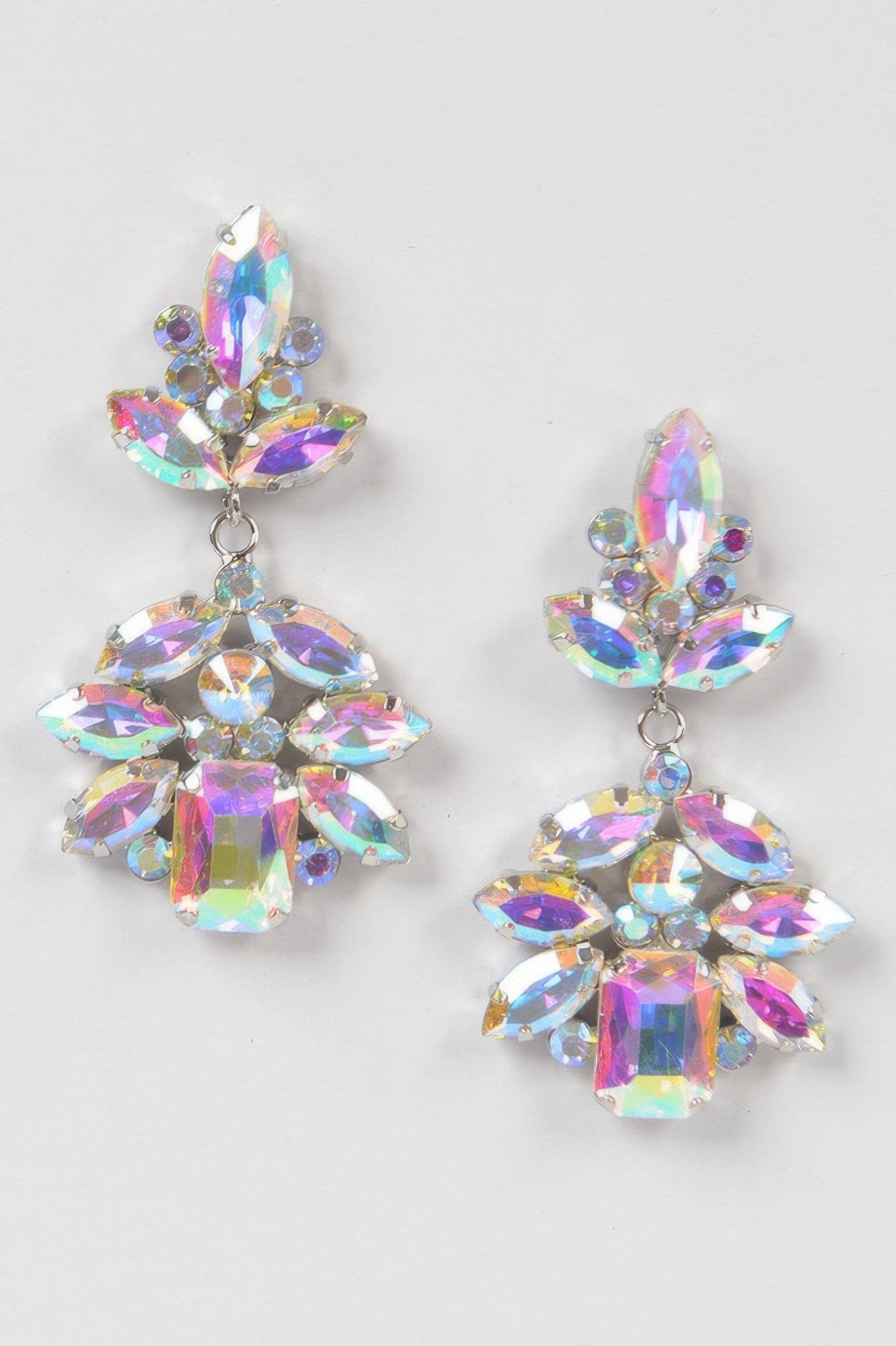 Multi Stone Party Earrings