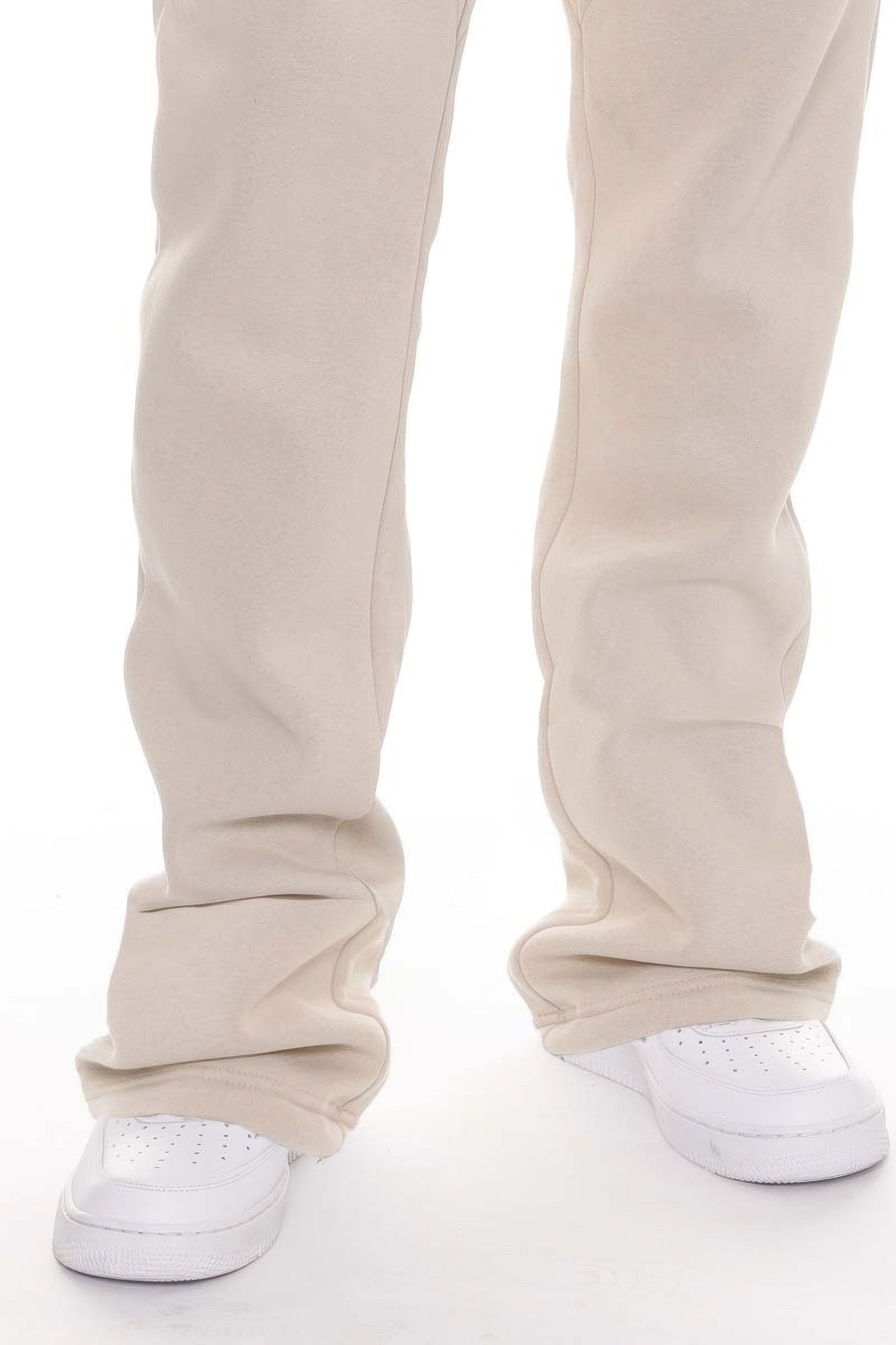 Men's Solid Stacked Flared Track Set - MENS BASIC & ACTIVEWEAR
