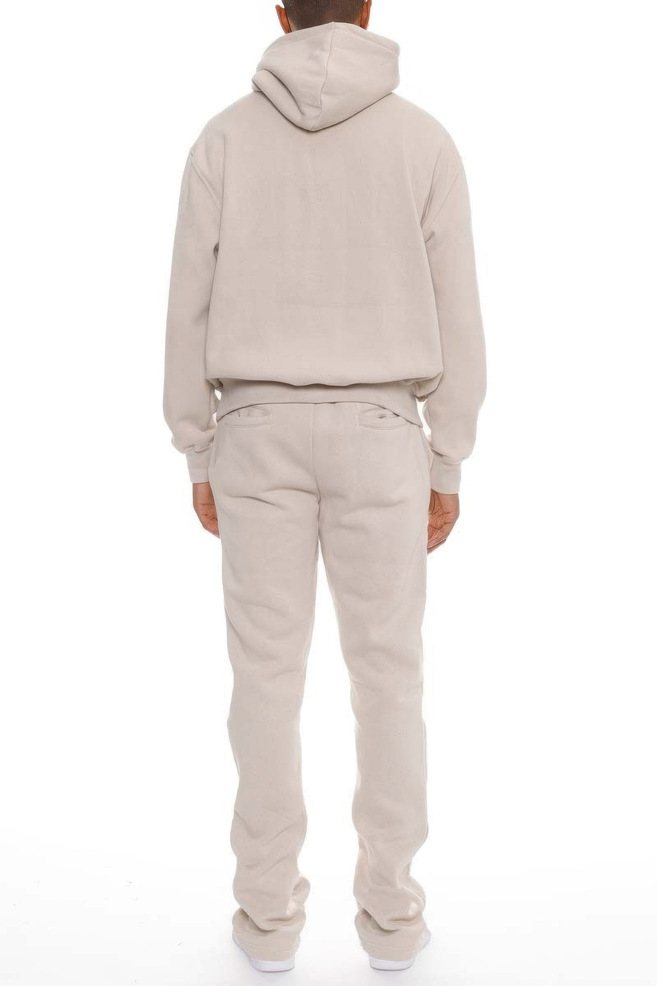 Men's Solid Stacked Flared Track Set - MENS BASIC & ACTIVEWEAR