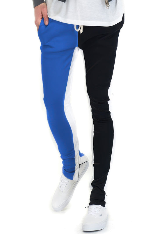 Two Tone Color Block Track Pant Jogger - MENS BASIC & ACTIVEWEAR