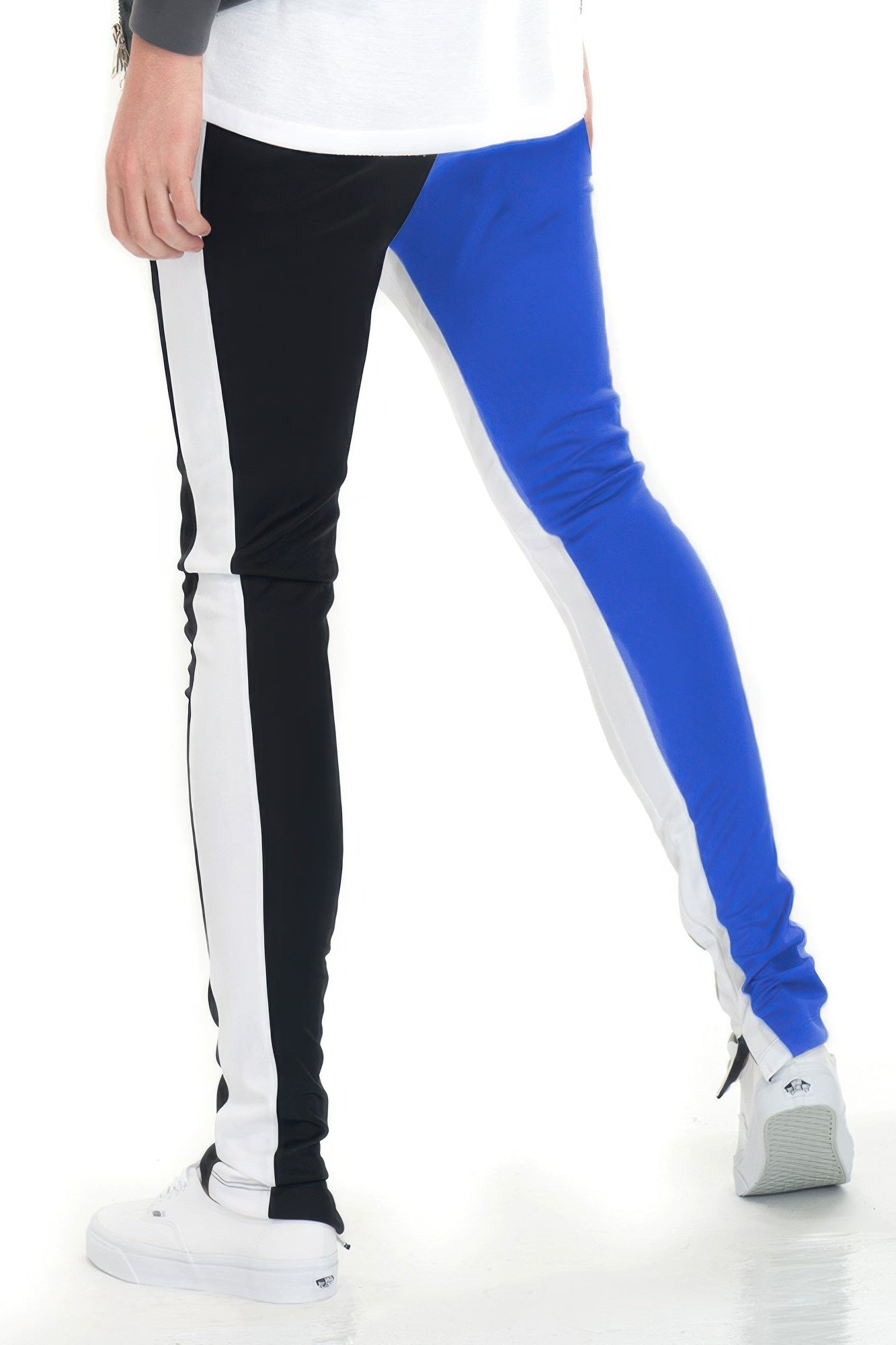 Two Tone Color Block Track Pant Jogger - MENS BASIC & ACTIVEWEAR