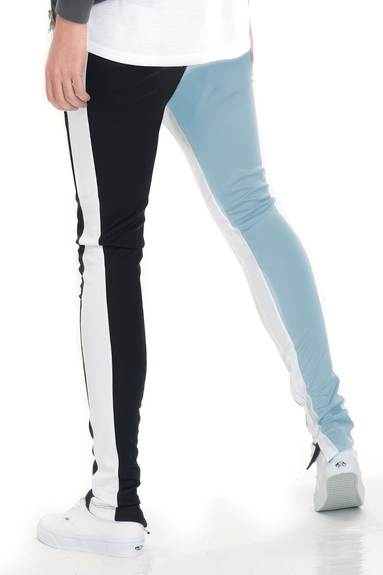 Two Tone Color Block Track Pant Jogger - MENS BASIC & ACTIVEWEAR