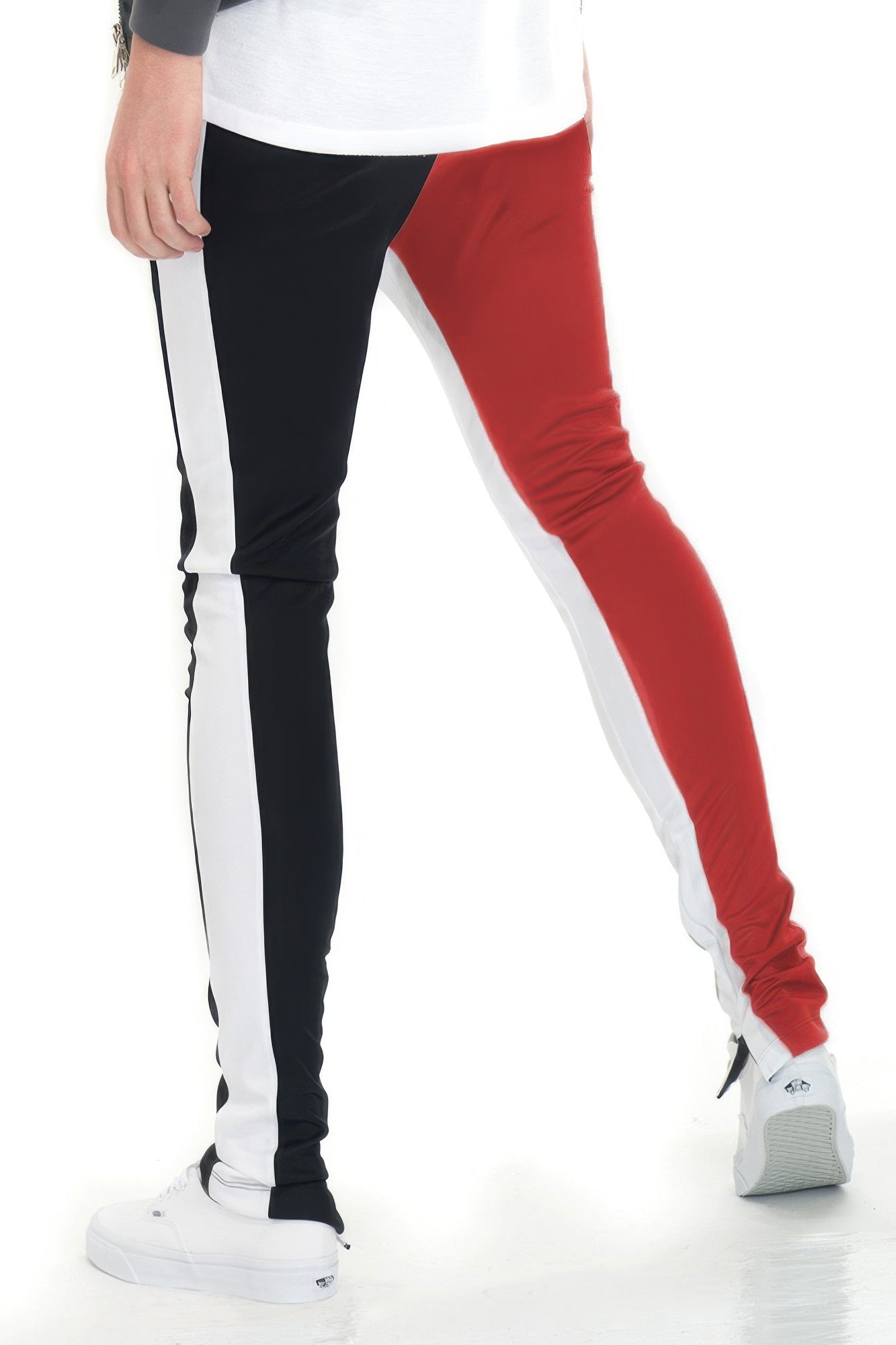 Two Tone Color Block Track Pant Jogger - MENS BASIC & ACTIVEWEAR