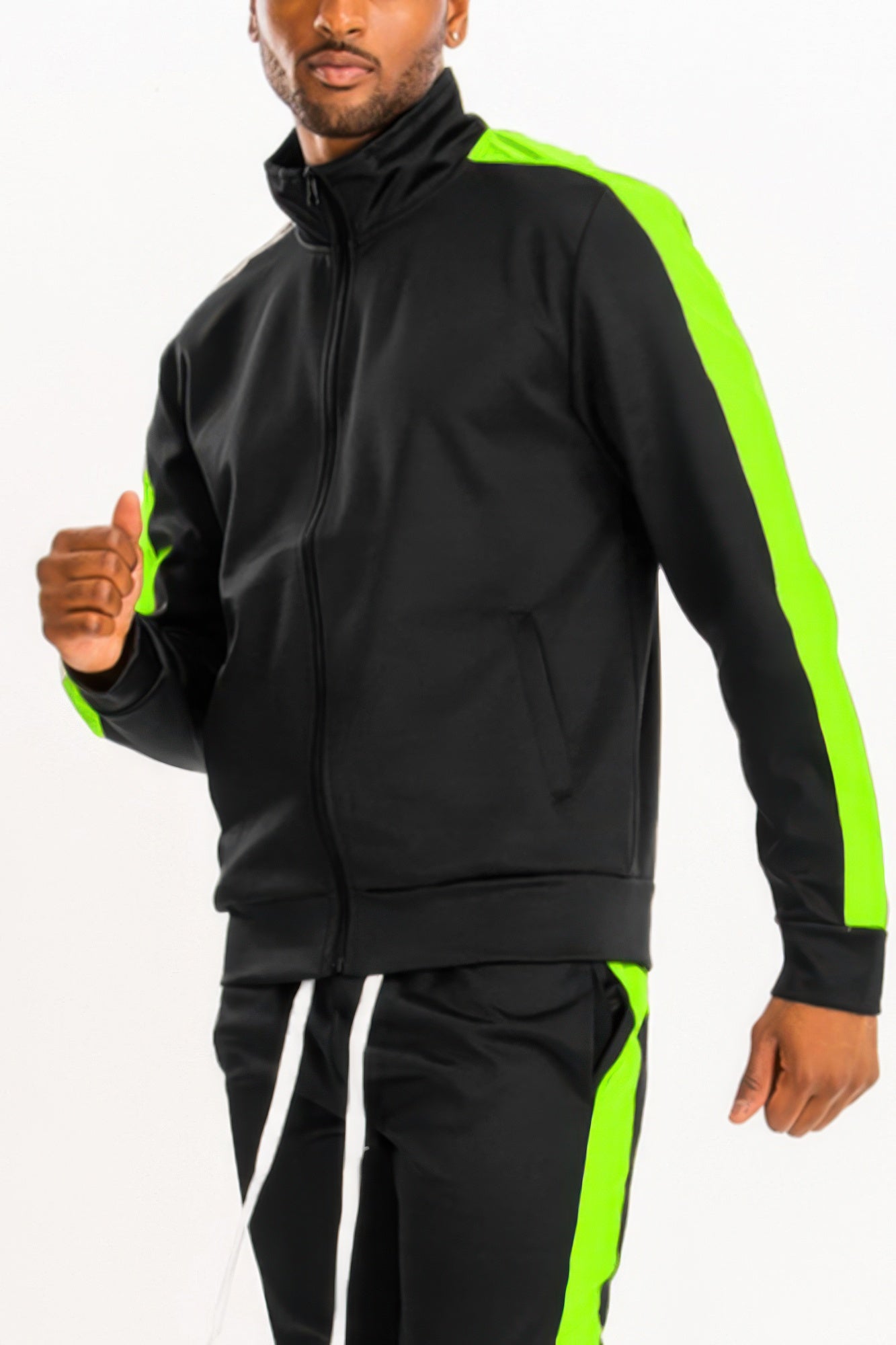 Track Single Stripe Jacket - MENS BASIC & ACTIVEWEAR