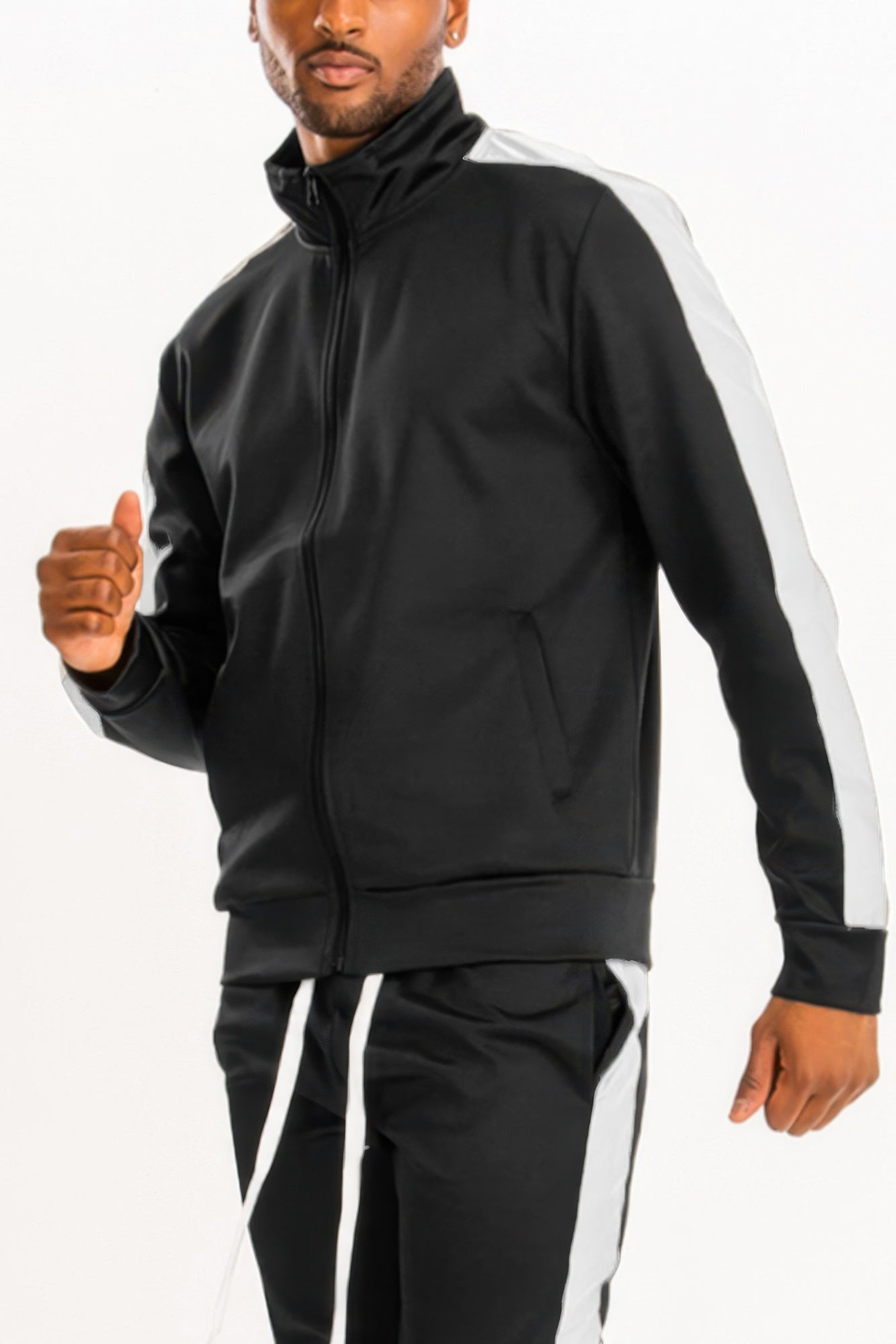 Track Single Stripe Jacket - MENS BASIC & ACTIVEWEAR